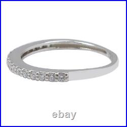 0.30Ct D/VVS1 Round Shape Solitaire Woman's Band In Solid 14KT White Gold