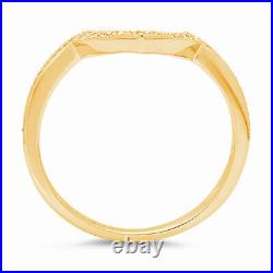 0.57ct Round Cut Simulated Promise Chevron V Stacking Band 14k Yellow Solid Gold