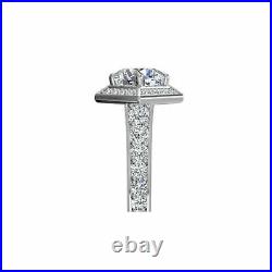 0.80 Ct Real Diamond Wedding Ring Solid 14K White Gold Band Size M N O P