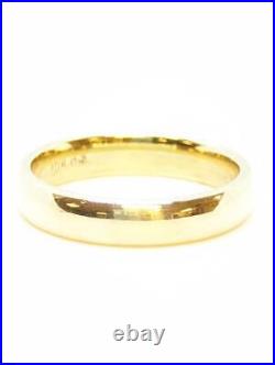 10K Solid Yellow Gold Wedding Band Ring Comfort Fit Simple Plain 4.6 (LP2111601)