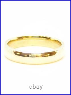 10K Solid Yellow Gold Wedding Band Ring Comfort Fit Simple Plain 4.6 (LP2111601)