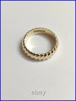 14K Gold Wedding Band Solid gold Rope Engagement band solid gold band Ring