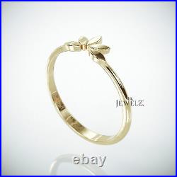 14K Solid Gold Flower Design Band Ring Size 3 to 8 US- The Jewelz