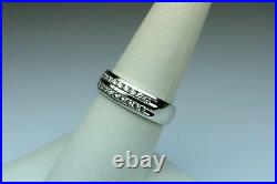 14K Solid White Gold Band 0.50 Ct Natural Diamond Wedding Mens Ring Size 10