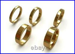 14K Yellow Gold Bands 3 mm gold Band 14k Solid yellow gold bands Wedding bands