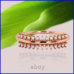 14K solid Gold ring diamond ring wedding ring fine ring fancy ring band DER467