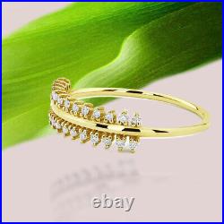 14K solid Gold ring diamond ring wedding ring fine ring fancy ring band DER467