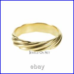 14k Solid Gold 5 Gms. Unique Wedding Band Ring Size-3 to 8 US-Jewelzofny