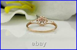 14k Solid Gold Diamond Engagement Ring Handmade Birthday Ring Designer Ring Band