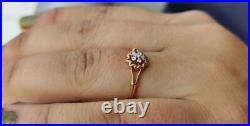 14k Solid Gold Diamond Engagement Ring Handmade Birthday Ring Designer Ring Band
