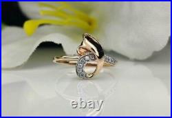 14k Solid Gold Tiny Diamond Ring Natural Diamond Gold Ring Small Finger Ring