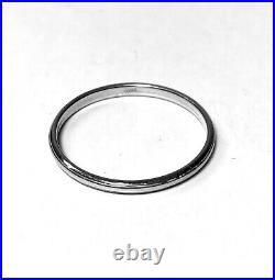 14k Solid White Gold Wedding Band Minimalist Ring, New