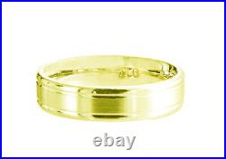 14k Solid Yellow Gold Unisex 5.5mm Wedding Band Ring