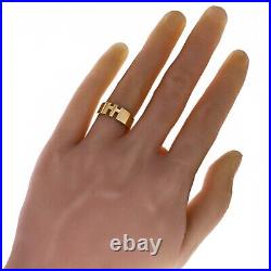 14k Yellow Gold Solid Simple Cross Ring Size 8 7.4mm 5.9 grams