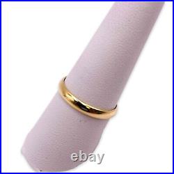 14k Yellow Solid Gold Plain Wedding 3mm Band Ring Size 9, (2993)