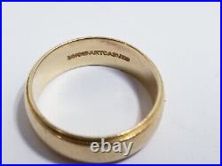 14kt Solid Gold Band Ring 4.3g