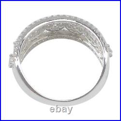 1.75Ct D/VVS1 Round Shape Solitaire Woman's Band In Solid 14KT White Gold