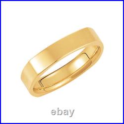 2.5mm Square Comfort Fit Polished Band in 14k Yellow Gold