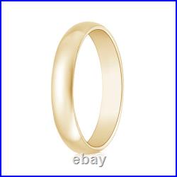 ANGARA High Polished Domed Men's Comfort Fit Wedding Band in 14K Solid Gold
