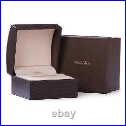 ANGARA Low Dome Comfort Fit Milgrain Wedding Band for Him in 14K Solid Gold