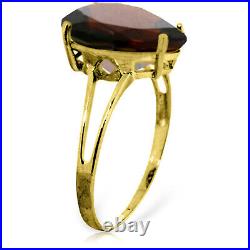 Brand New 5 CTW 14K Solid Gold Nearly Not Bare Garnet Ring