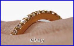 D/VVS1 Round Shape 0.60 Carat Solitaire Women's Band In Solid 14KT Yellow Gold