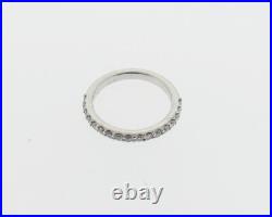Genuine 0.50ct Diamonds Solid 14k White Gold 2.5mm Wedding Band FREE Sizing