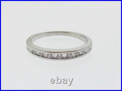 Gorgeous Diamonds Enhancement BAND Solid 14K White Gold Ring FREE Sizing