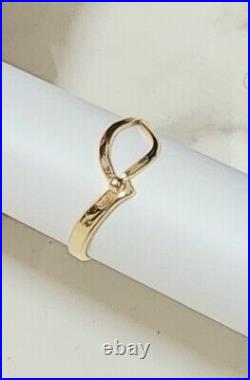 Hand made 10k solid gold ring, sizes goes from #4 thru #13 ring