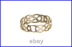 Ladies Celtic Band Ring Solid 9ct Gold