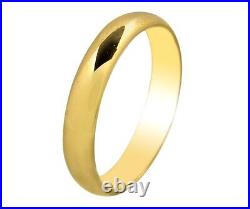 Men's Solid 10k Gold Plain Band 4.15 mm Wide Ring Comfort Fit