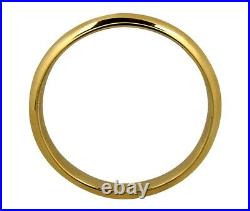 Men's Solid 10k Gold Plain Band 4.15 mm Wide Ring Comfort Fit