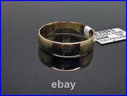 Real 10k Solid Gold Band Ring 6mm Plain Size 12 Wedding Engagement