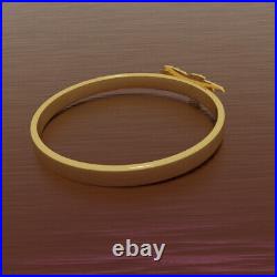 Solid 14K Yellow Gold Polish Palm tree ring Band