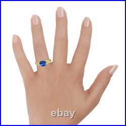 Solid 18K Gold Band Natural 1.75 Ct Diamond Gemstone Ring Cushion Size M N O