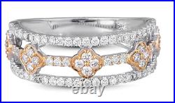 Thanksgiving Day 1.84ct Natural Round Diamond 14k solid White Gold band Ring